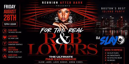 R&B Friday @ Reunion After Dark (21+) AUGUST EDITION