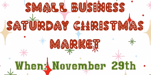 Small business Saturday Christmas market