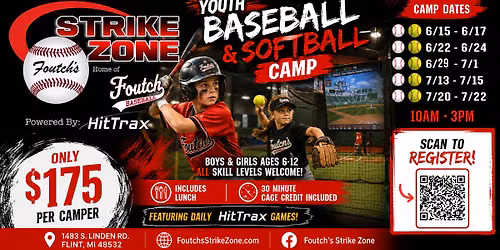 Genesee County Youth Baseball Softball Summer Day Camp