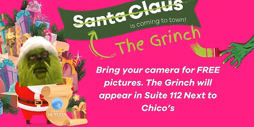 FREE photos with the Grinch! 