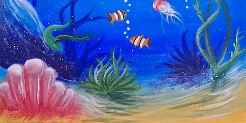 Sip & Paint at Porto Lounge Fishponds, Bristol - "Under the Sea"