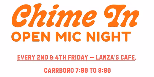 "Chime In" Poetry Open Mic Night