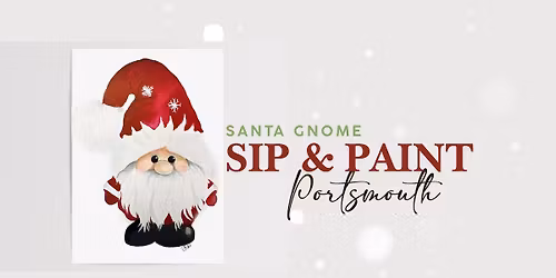 Santa Gnome Watercolor Sip & Paint | Portsmouth Holiday Inn