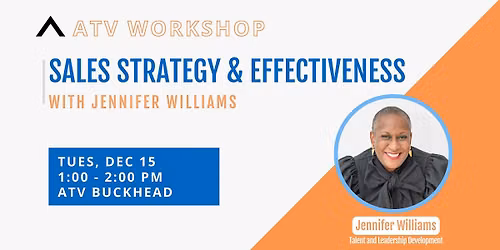 ATV Workshop: Sales Strategy and Effectiveness