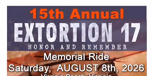 \ud83c\udfcd\ufe0f BSSC Meet-Up: Extortion 17 Memorial Ride \ud83c\uddfa\ud83c\uddf8