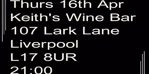 Speakeasy Bootleg Band at Keith's Wine Bar Thurs 16th Apr 9PM