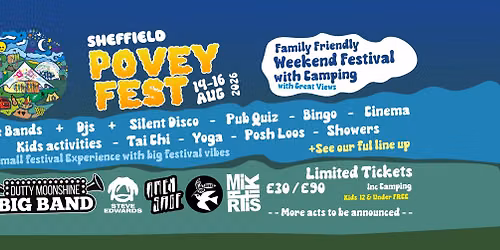 Povey Fest 14th-16th August 2026