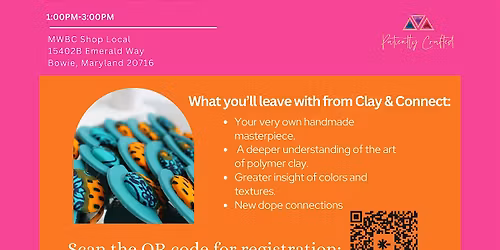 Earring Making Workshop: PatientlyCrafted Clay Collective: Clay & Connect