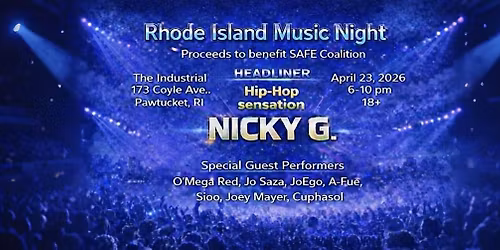 Rhode Island Music Night Featuring Nicky G to benefit SAFE Coalition