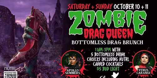 Zombie Drag Queen Bottomless Drag Brunch