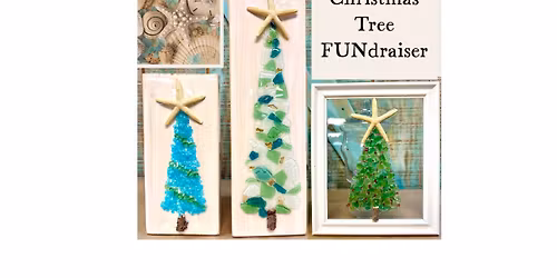 Sea Glass Resin Christmas Tree Pour & Sip