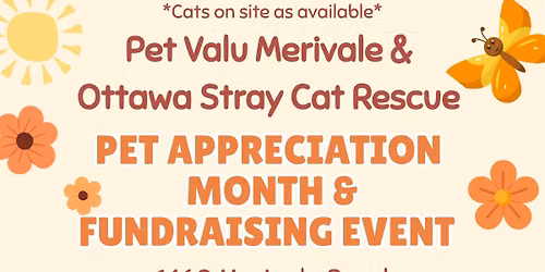 Pet Appreciation & Fundraising Event at Pet Valu Merivale