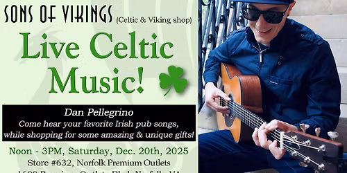 Live Celtic Music! ...while shopping Celtic Gifts!