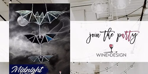 Midnight Flight Stained Glass Workshop | Wine & Design