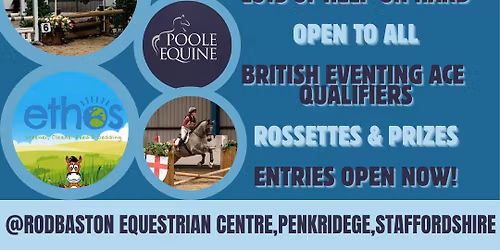 ETHOS BEDDING INDOOR ARENA EVENTING - Incorporating BE ACE Qualifiers