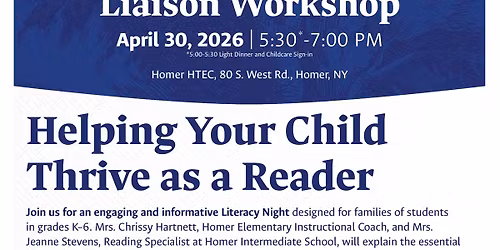 Literacy Night: Helping Your Child Thrive as a Reader
