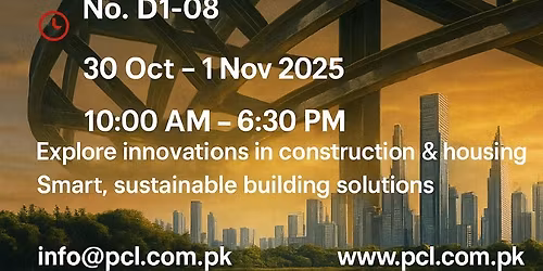 Build Pakistan Exhibition 2025 at Expo Center Lahore