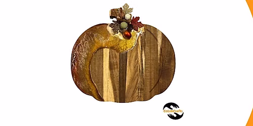 Pumpkin Pour: Fall Resin Cutting Board Workshop