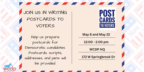 Postcard Writing Party