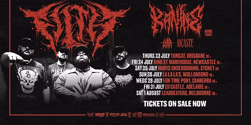 FILTH (US) AUS TOUR - MELBOURNE 01 AUGUST