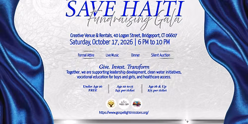 3rd Annual Save Haiti Fundraising Gala