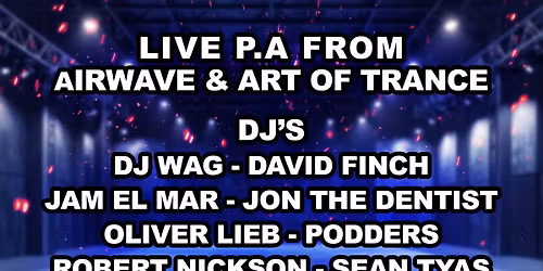 TranceMCR presents: Art of Trance, Oliver Lieb, Jon The Dentist, Airwave + MORE