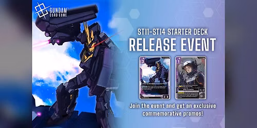 Sat 09\/26\/2026, 6 pm - Gundam ST11\u2013ST14 Release Event: Four Fronts Starter + Booster Sealed