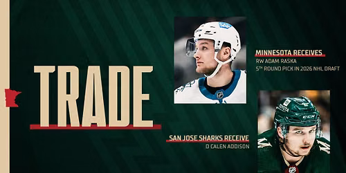 Minnesota Wild vs. San Jose Sharks