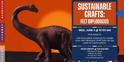 Simply Sustainable Crafts: Felt Diplodocus (Main Library)