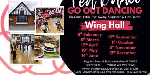 Tea Dance for all styles of dance