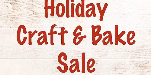 Holiday Craft & Bake Sale