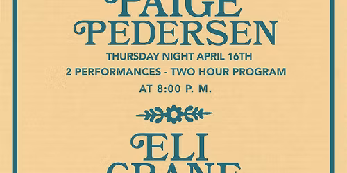 Paige Pedersen, Eli Crane