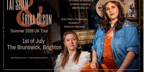 Tai Shan & Erika Olson Summer 2026 UK Tour - The Brunswick