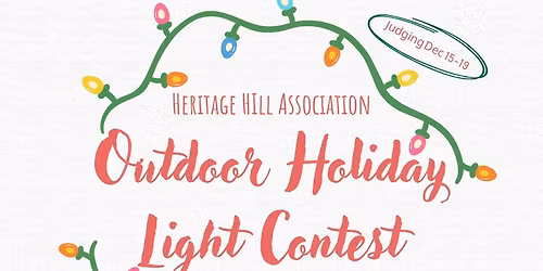 Heritage Hill Outdoor Holiday Light Contest