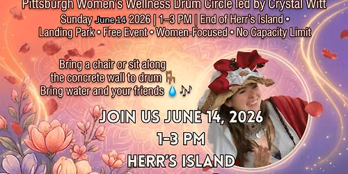 OUTDOOR JUNE DRUM CIRCLE - Herr's Island - Women Focused - FREE
