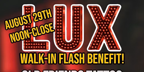 LUX tattoo benefit event