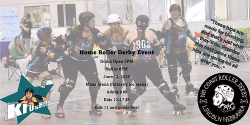 Kampeska Krushers vs. No Coast Road Warriors-Roller Derby Game