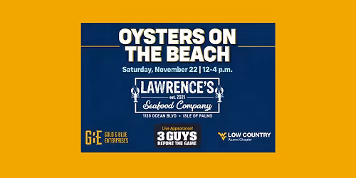 Mountaineer Oyster Roast on the Beach with 3 Guys Before the Game!