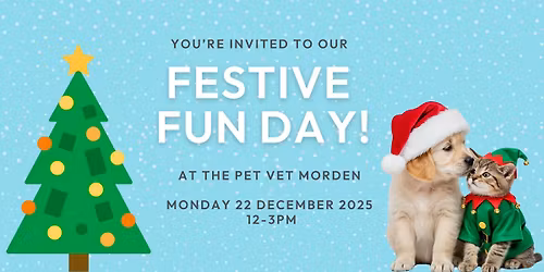 Festive fun day at The Pet Vet Morden!