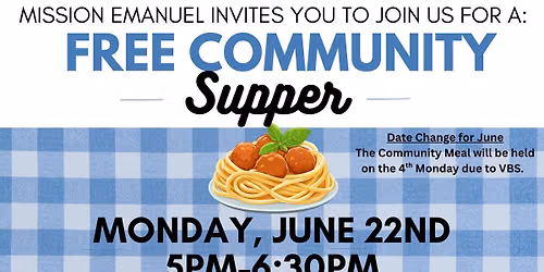 Free Community Supper