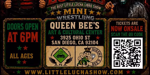 Little Luchas Midget Wrestling at Queen Bee's