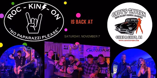 Roc-Kin'-On Returns to Cady's Tavern 2026 this November