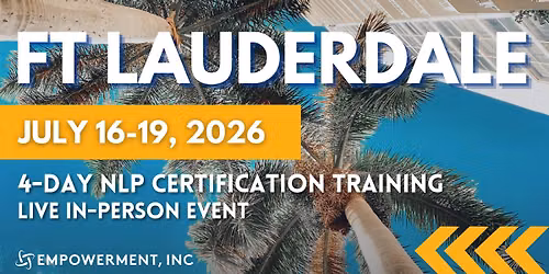 Integrative NLP Practitioner Certification\u00ae Training - Fort Lauderdale, FL