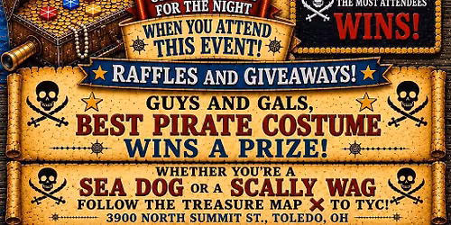 Toledo Yacht Club Pirate Party!!! Public Welcome \ud83e\udd17