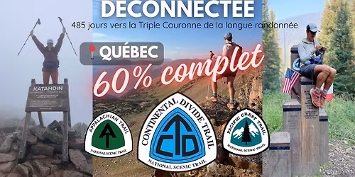 Conf\u00e9rence | D\u00c9CONNECT\u00c9E: marcher la Continental Divide Trail
