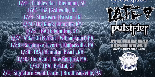 Scotty Austin, Late 9, Pulsifier, Rahway, and more.