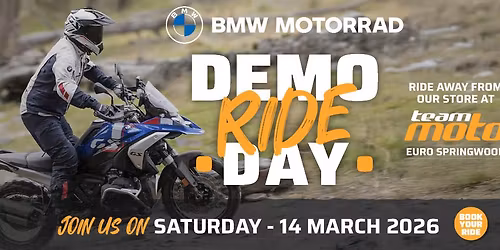 TeamMoto Euro BMW Demo Day \u2013 Saturday 14 March 2026