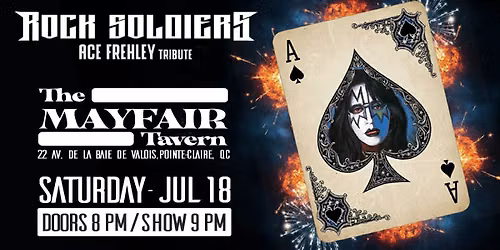 Rock Soldiers tribute to Ace Frehley at Mayfair Tavern