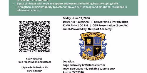 FREE CEU Workshop: Creative Connections: Expressive Arts Interventions for Adolescents