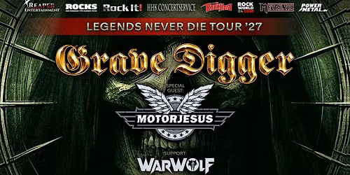 GRAVE DIGGER | LEGENDS NEVER DIE TOUR 2027 | BACKSTAGE M\u00dcNCHEN 2027